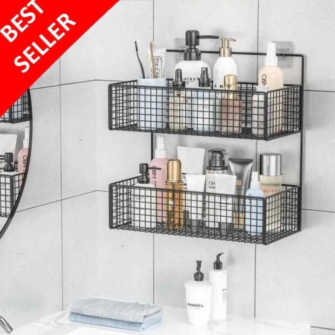 Rak Gantung Organizer Tempat Kosmetik Wadah Tempat Sabun Kamar Mandi