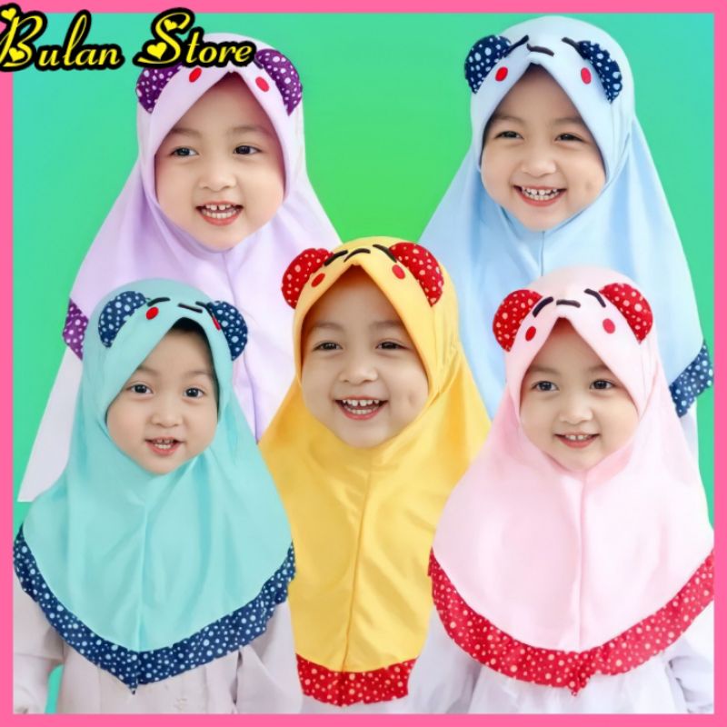 Jilbab Anak Beby Perempuan 0 6 Bulan Up 1 2 Tahun Hijab Anak Perempuan Kelinci Hijab Anak Perempuan 