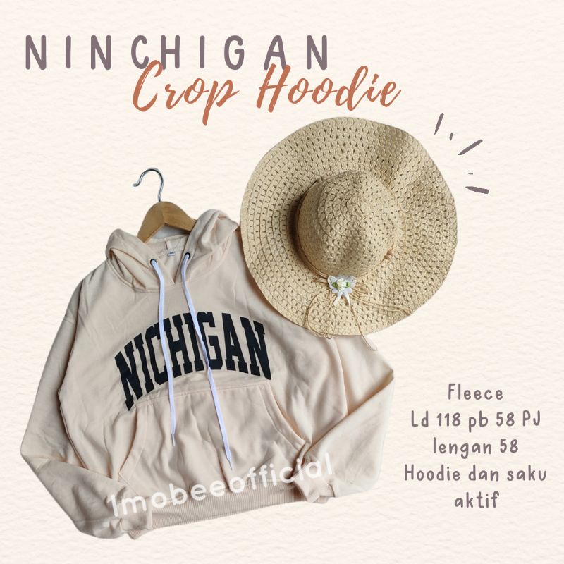 NICHIGAN CROP HOODIE OVERSIZE