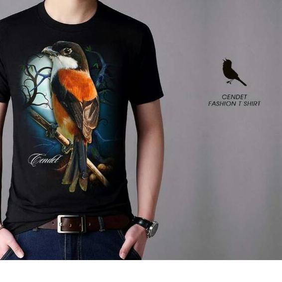 Promo Lagi Kaos Cowok Size M Burung Kicau Mania Cendet