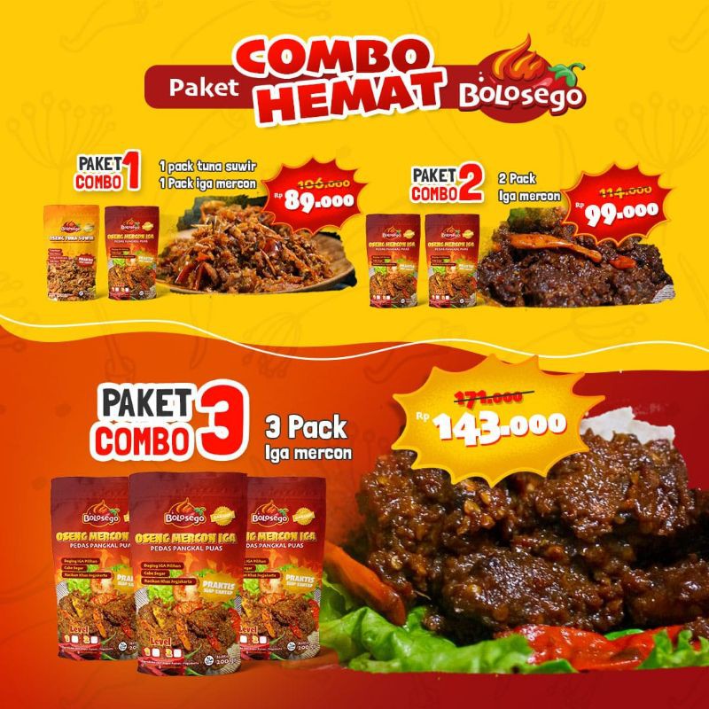 

Bolosego Paket Combo Hemat