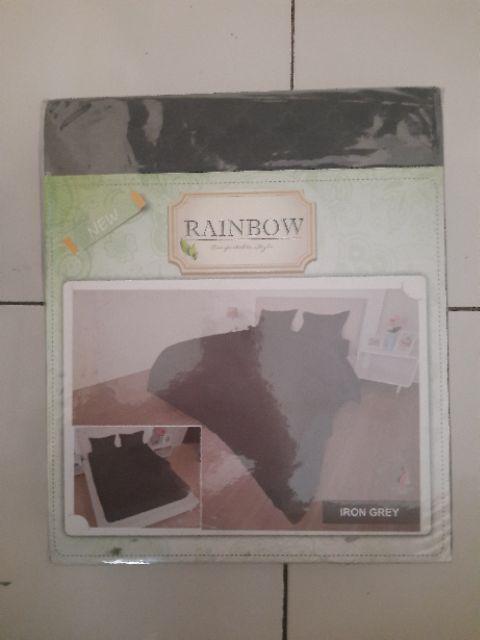 Rainbow - Sprei Single, Queen & King - Irone Grey