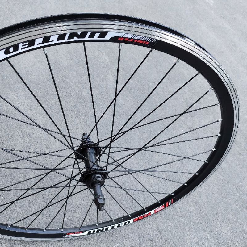 ( Sepasang ) Wheelset Rims 26 United  MTB Federal Sepeda gunung 36 Hole Cakram / V Brake Tinggal Pasang