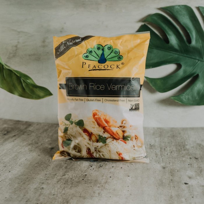 

impor-mie- peacock brown rice vermicelli -mie-impor.