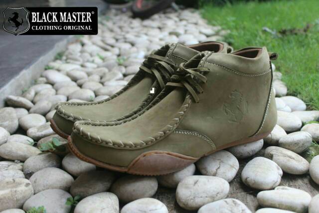 (COD) DISC 50% SEPATU SEMI BOOT KULIT ASLI BLACKMASTER DICKOV ORIGINAL HANDMADE