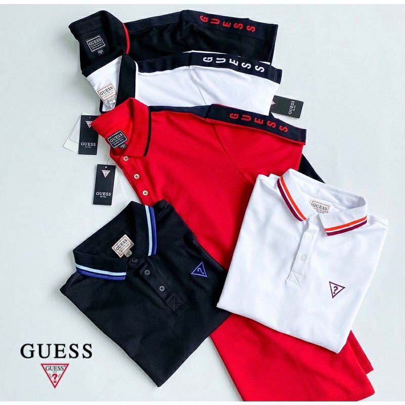 Poloshirt Guess Original/Kaos Polo Pria