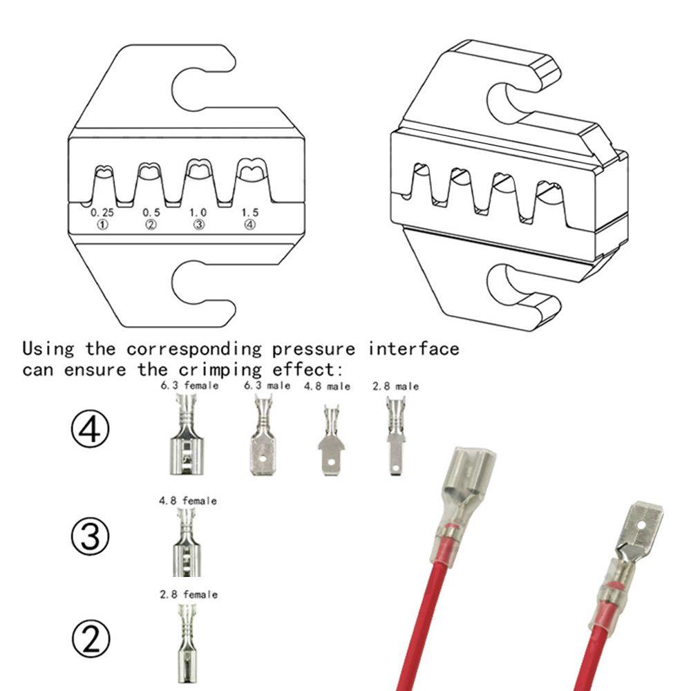 Solighter Ferrule Crimp Sets N-48BS Konektor Multifungsi Kawat Terminal Insert Spring Wire Crimper Tool