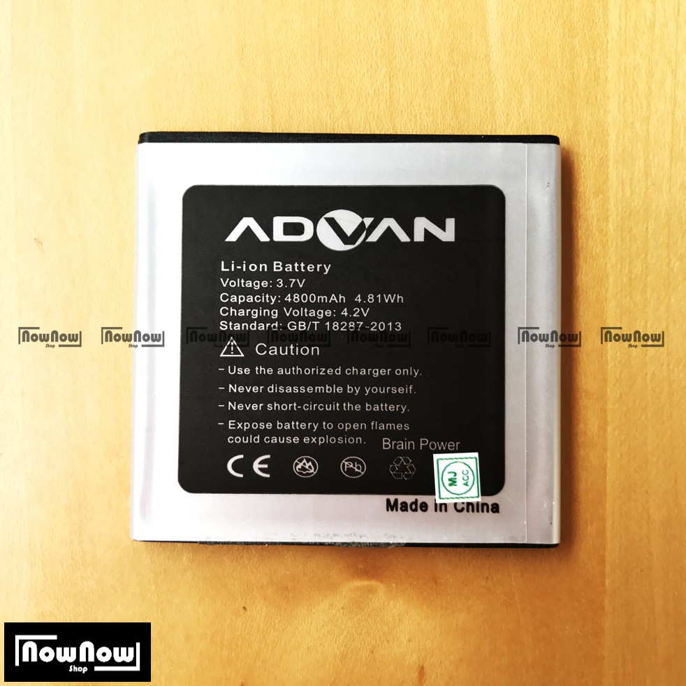 Baterai Advan Vandroid S4H Original Double Power Batre Batrai HP