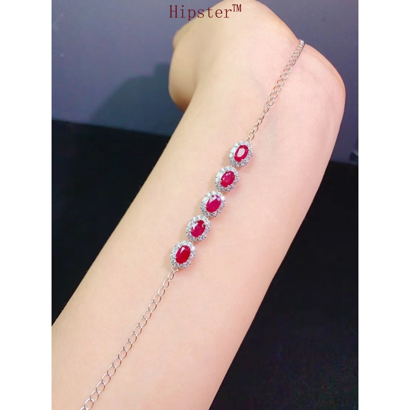 Colored Gems Bracelet Natural Sapphire Women