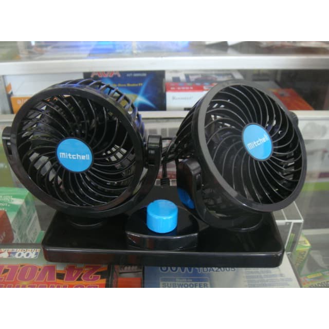 Kipas Angin Mobil DC Lighter 24V Colok Rokok Fan Double Blower