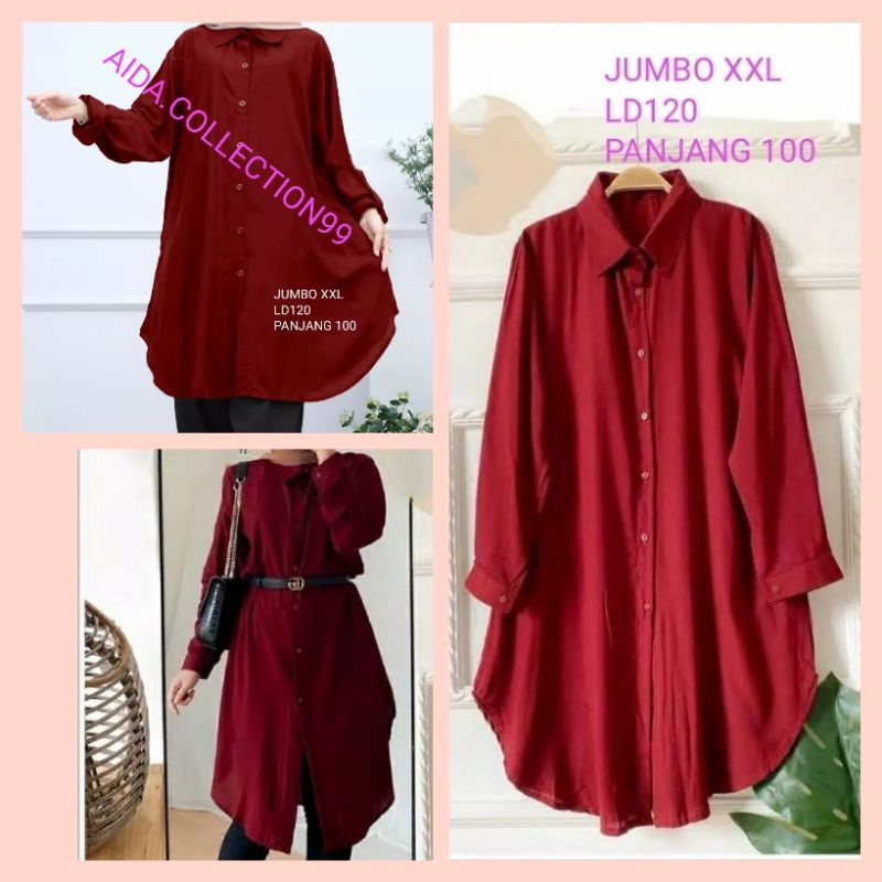 TUNIK JUMBO/BIG SIZE/LD120/PJ100/TUNIK KEKINIAN/BUSUI/BUMIL/TUNIK WANITA