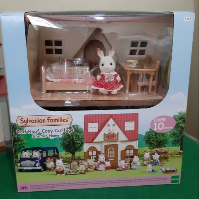 Sylvanian red roof cosy cottage preloved