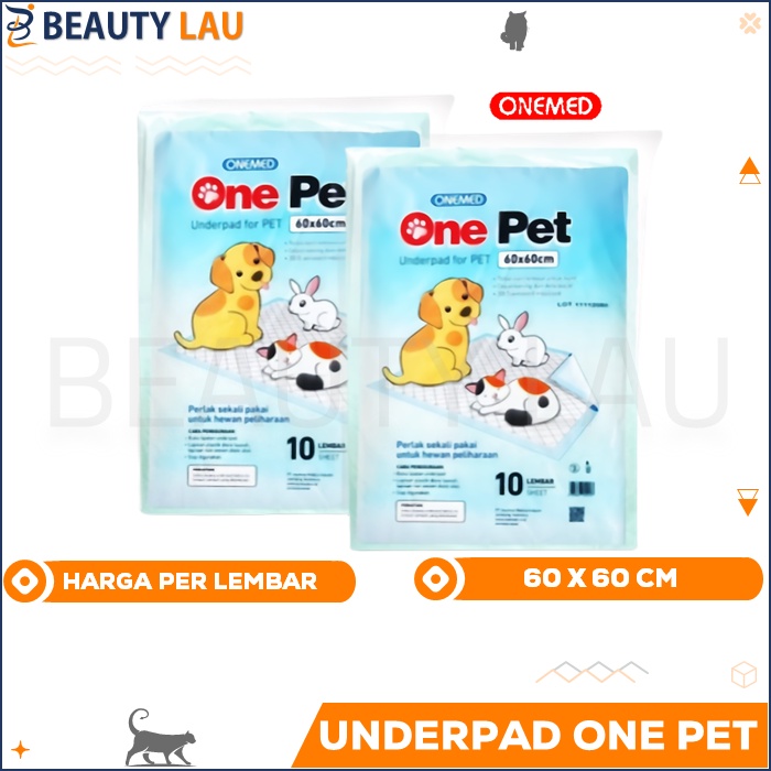 UNDERPAD KUCING ANJING ONEPET ONE PET 60X60 CM MURAH PEE PAD PET TOILET TRAINING TATAKAN ALAS PERLAK PIPIS KUCING ANJING