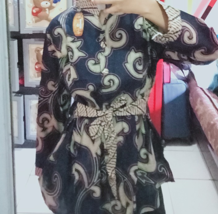 Baju Batik Wanita Modern Monalisa Genes M,l,xl Asli Pekalongan