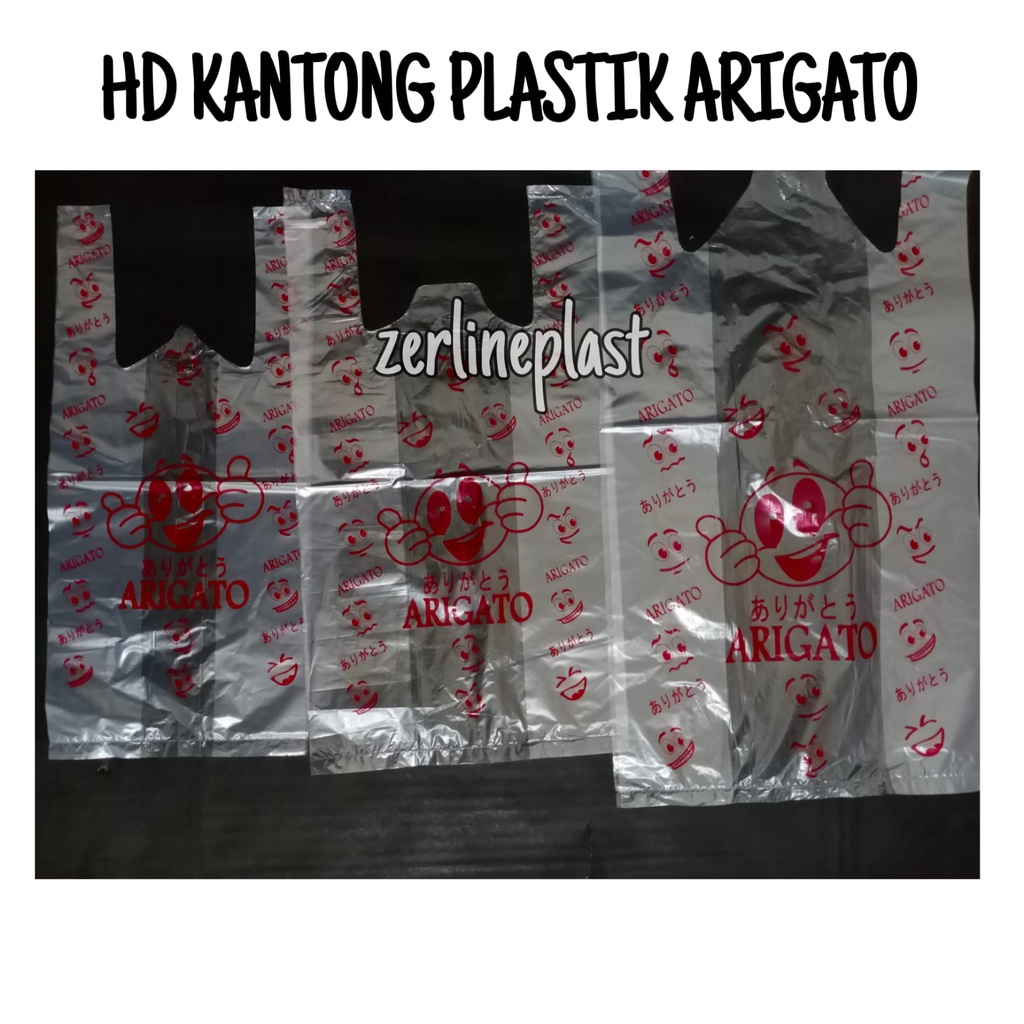 HD Kantong Plastik Bening ARIGATO @100gram