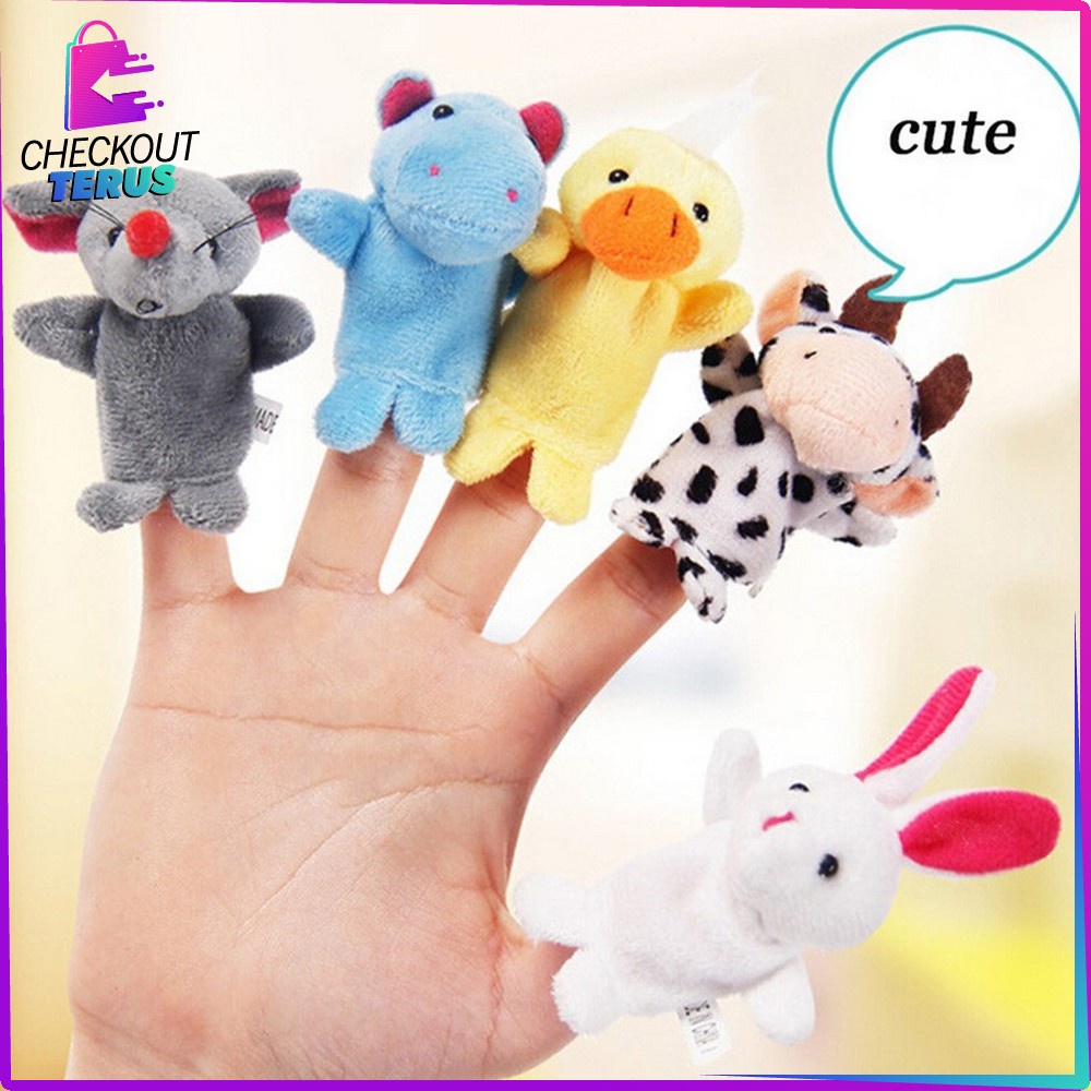 CT M8 Boneka Jari Karakter Mainan Anak Bayi Mainan Edukasi Boneka Tangan Finger Puppet Kids