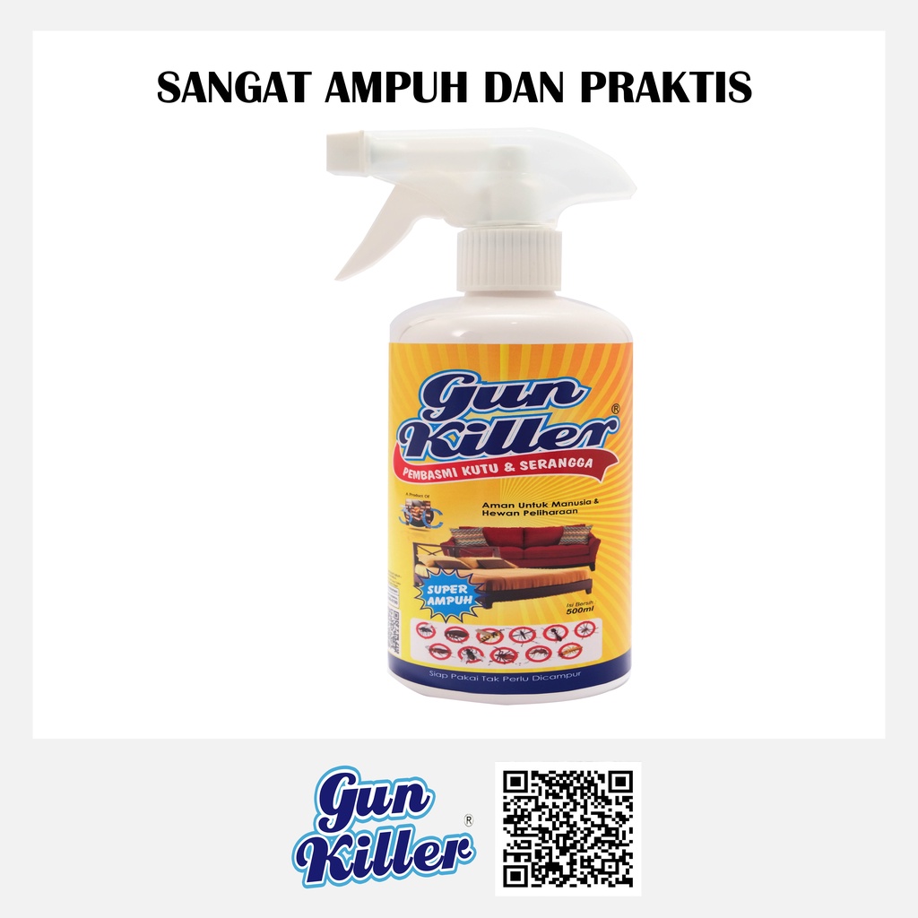 GUN_KILLER PEMBASMI KUTU KASUR/TUNGAU/KUTU BUSUK/TUMILLA SUPER AMPUH 100% OBAT ANTI KUTU KASUR