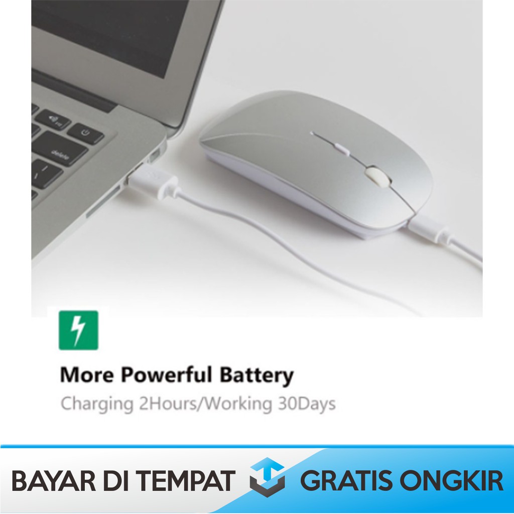 MOUSE WIRELESS 5.2 RECHARGABLE ORIGINAL M8120G - TAFFWARE MOUSE BLUETOOTH M8120G COD MURAH