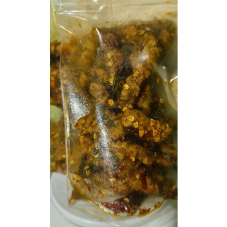 

Usus Ayam Crispy Pedas Daun Jeruk