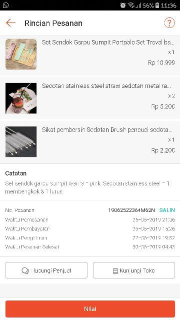Sedotan Stainless Steel Straw Sedotan Metal Ramah Lingkungan