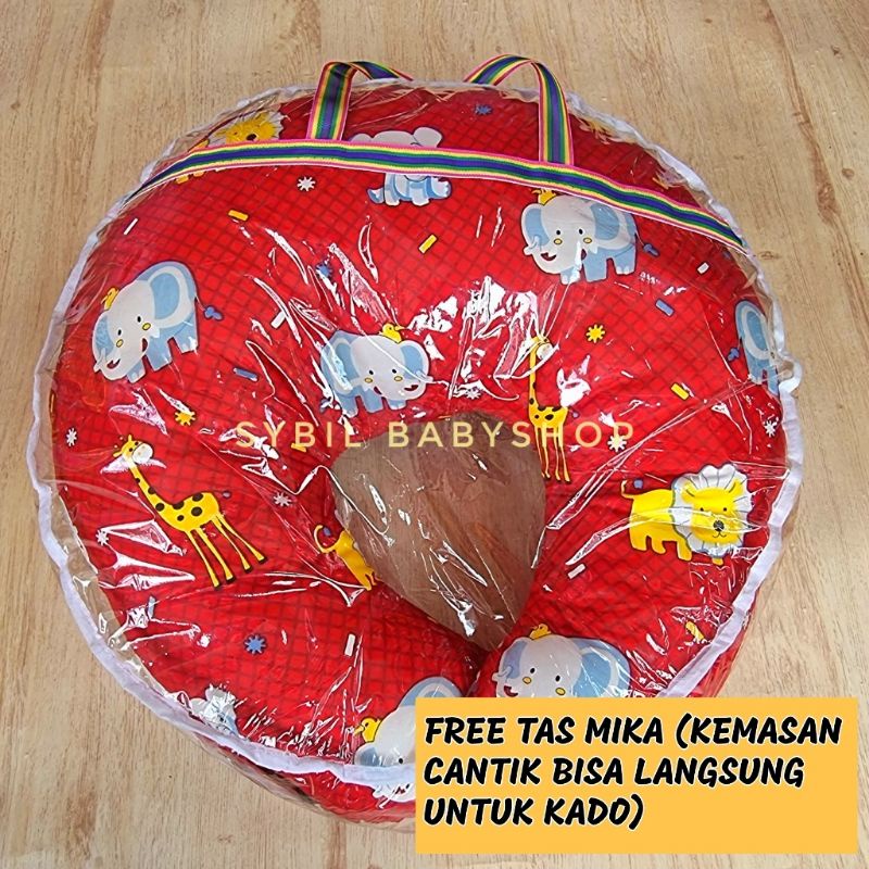 4in1 - BANTAL MENYUSUI UKURAN JUMBO BESAR / NURSING PILLOW / BANTAL ASI BABY / KASUR ALAS TENGKUREP