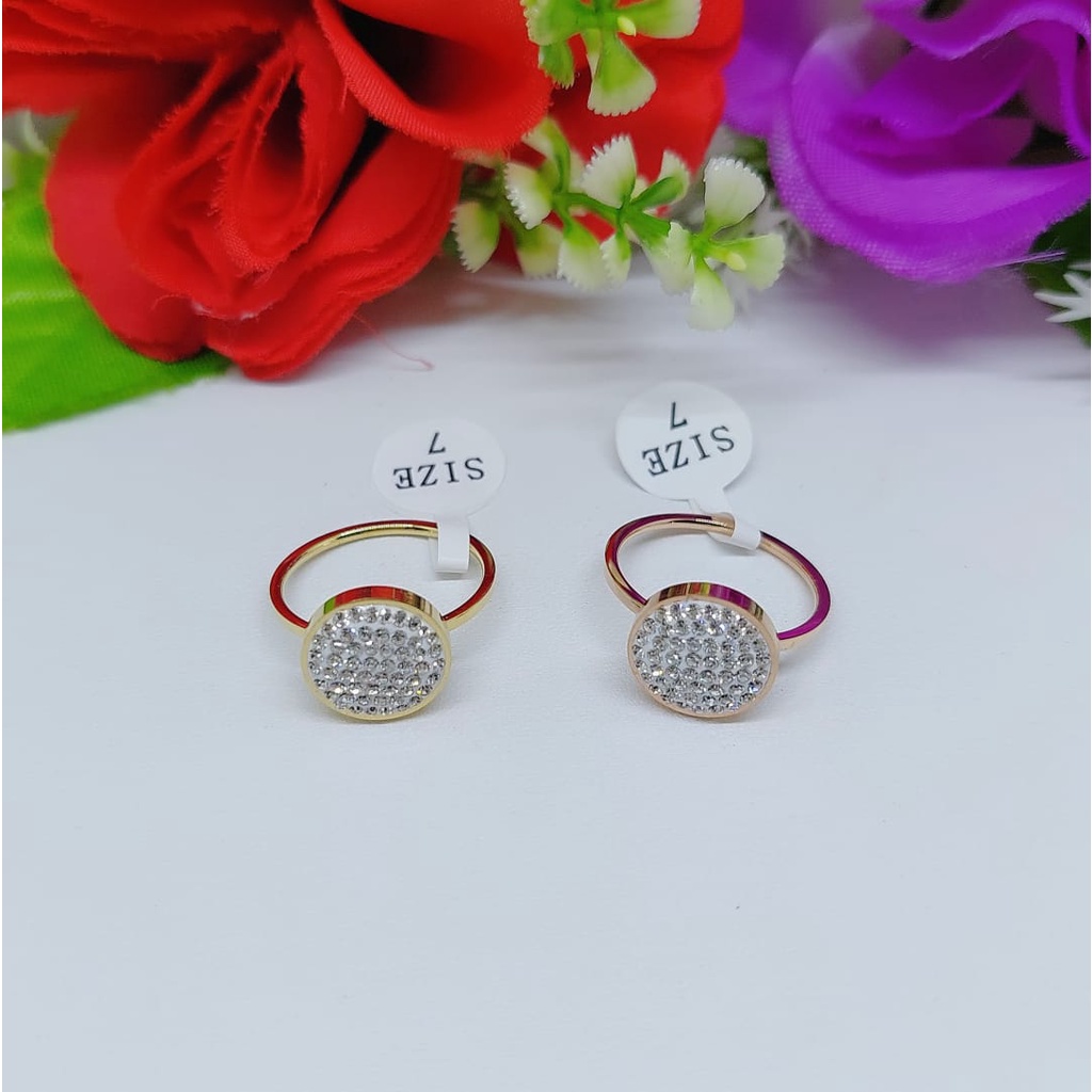 Cincin titanium permata 0235-0239