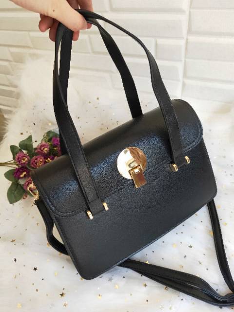 (COD) tas impor batam murah wanita bahan kulit terbaru selempang shoulder bag