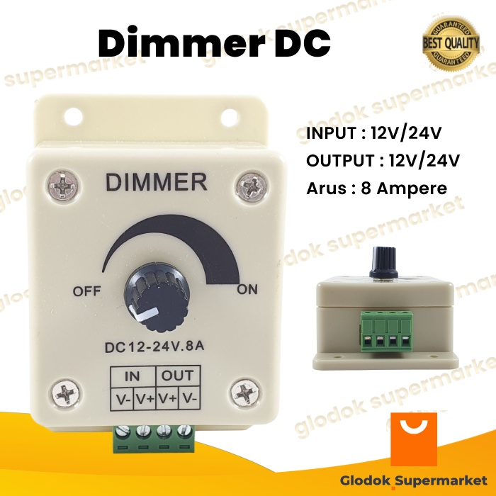 Pengatur Lampu LED Dimmer DC 12v 24v 8A