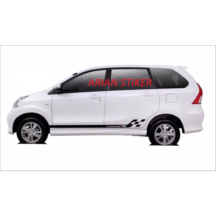 Cutting Stiker List TRD Stiker Striping Mobil Avanza Stiker List Mobil Toyota Avanza Terbaru
