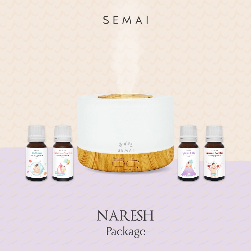 Paket Naresh SEMAI Essential Oil Diffuser