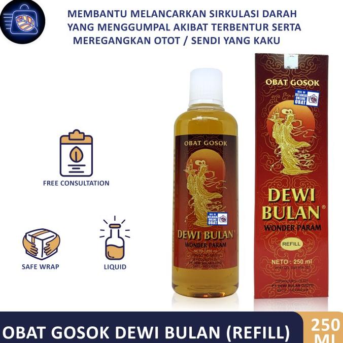 #####] OBAT GOSOK DEWI BULAN 250ML // Minyak gosok nyeri otot dan sendi