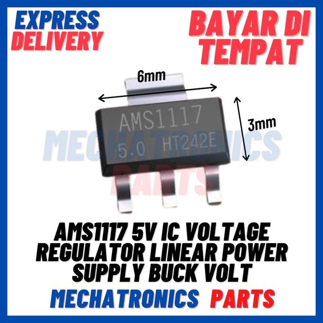 [ICS-9016] AMS1117 5V IC VOLTAGE REGULATOR LINEAR POWER SUPPLY BUCK VOLT