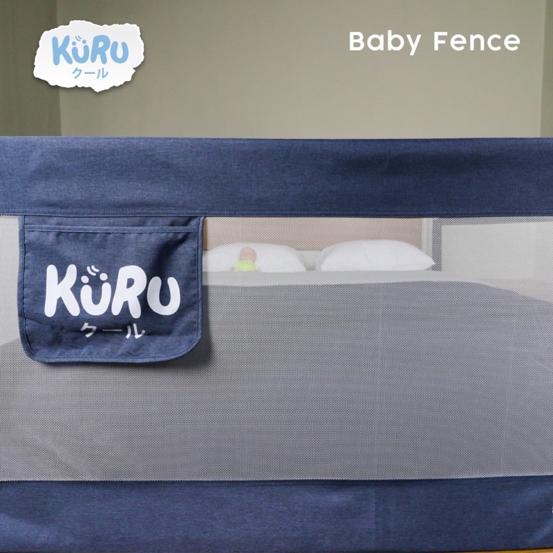 KURU Baby Bedrail 120 160 180 200 (HARGA PER 1 SISI) Pembatas Pengaman Pagar Kasur Ranjang Bed Rail ( 1 SISI )