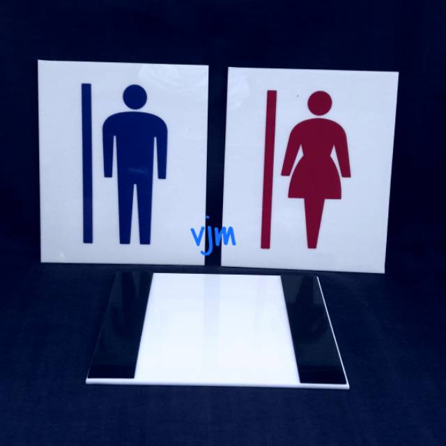 

Plat Acrylic Logo PRIA & WANITA (12x10cm) harga satuan ya...