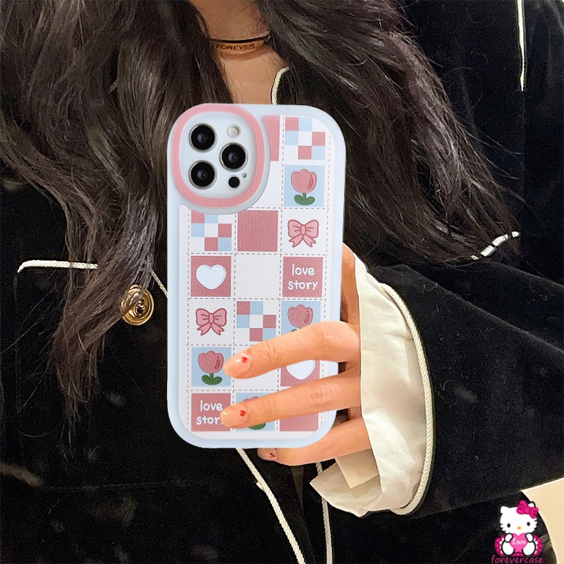 Love Heart Fresh Flower Case Samsung A23 A03 A02s A10s A21s M21S A73 A13 A30S A20S A22 A52S A03S A33 A12 A03 Core M11 A72 A32 A53 A11 M23 A51 A52 A50 Mangkuk Soft Cover