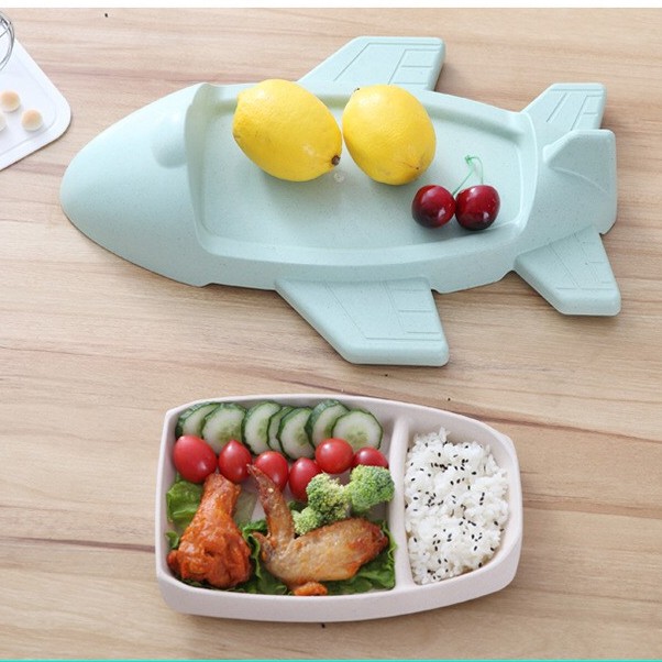 Tempat Makan anak Motif / Tableware Cute Plane