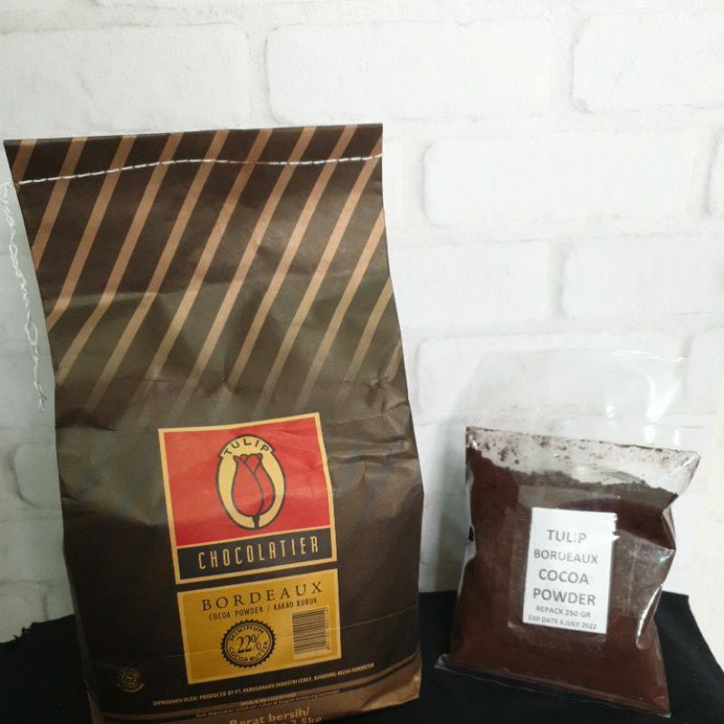 

tulip bordeaux cocoa powder 250gr real coklat bubuk