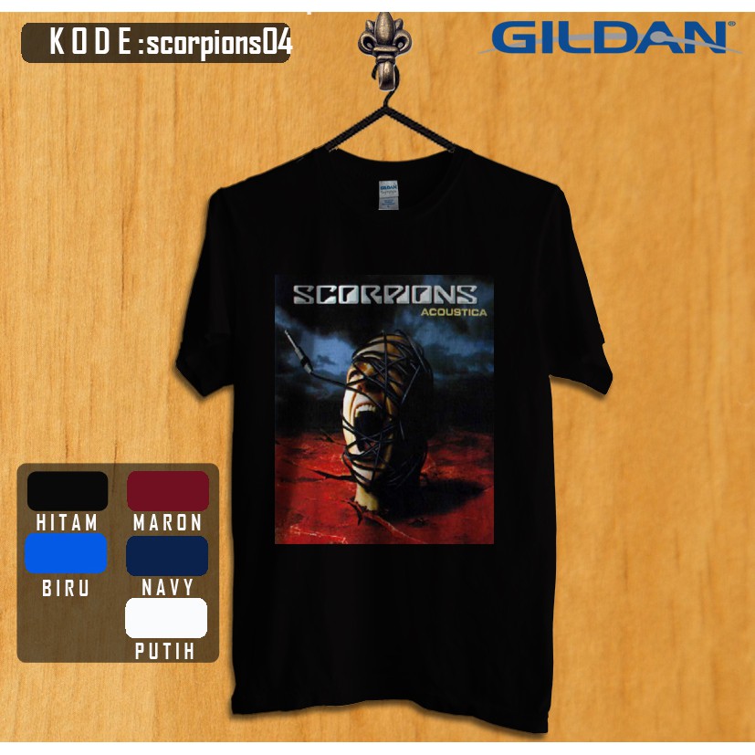 kaos band scorpion original gildan 04