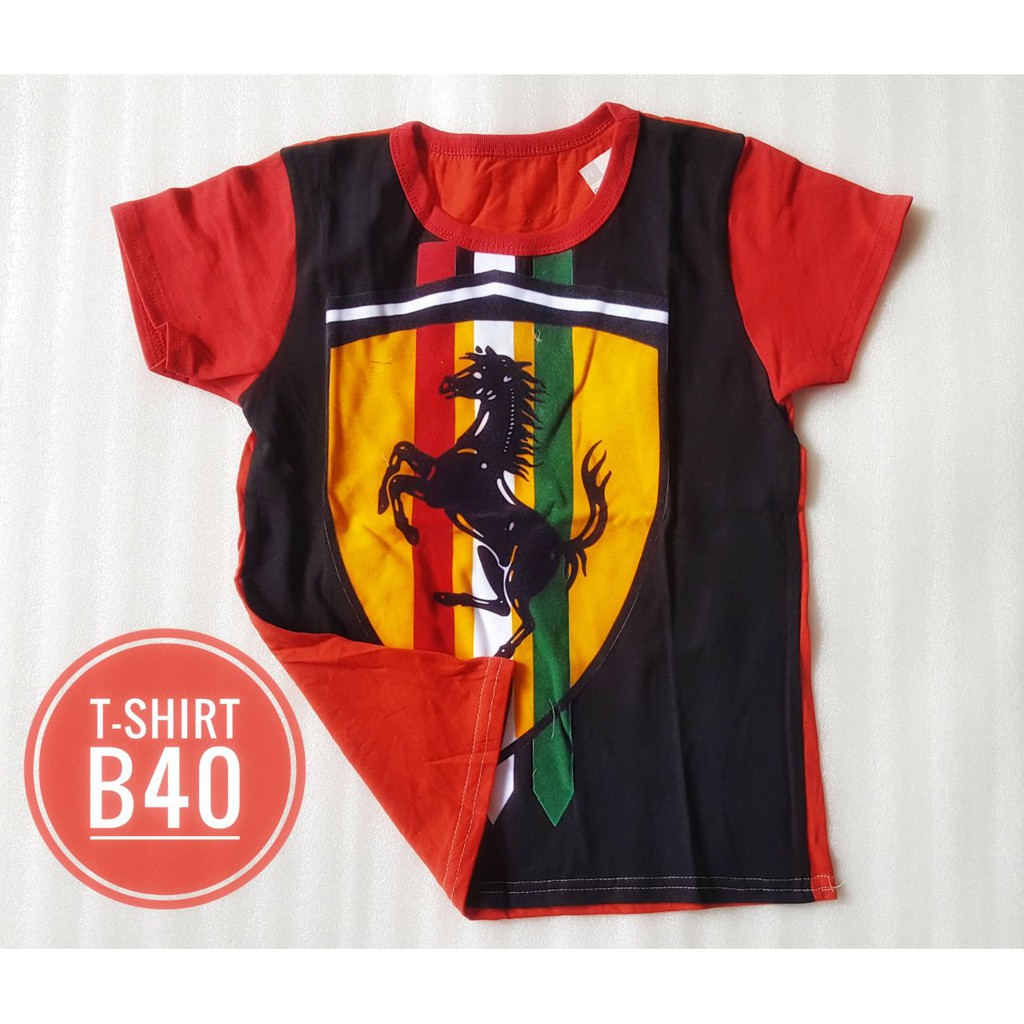 Kaos Anak laki-laki cowok import ferrari