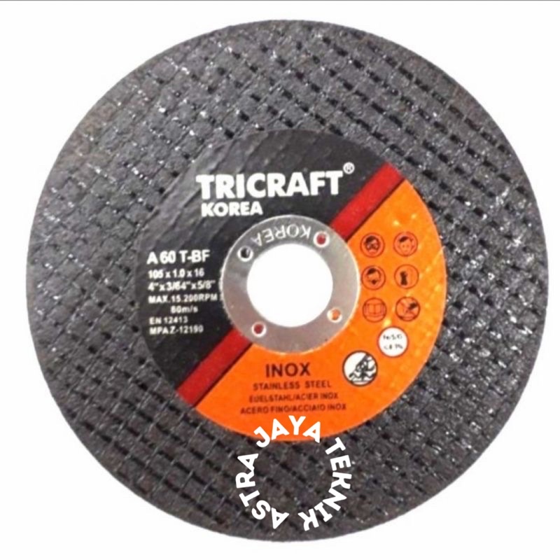 Mata Gerinda Batu Potong Besi Tricraft 4 Inch Cutting Wheel