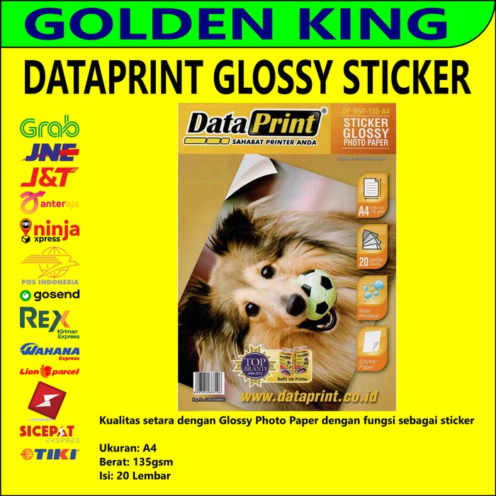 

(DISKON TERMURAH) Kertas Foto Dataprint Sticker Glossy - Data Print Photo Paper Stiker