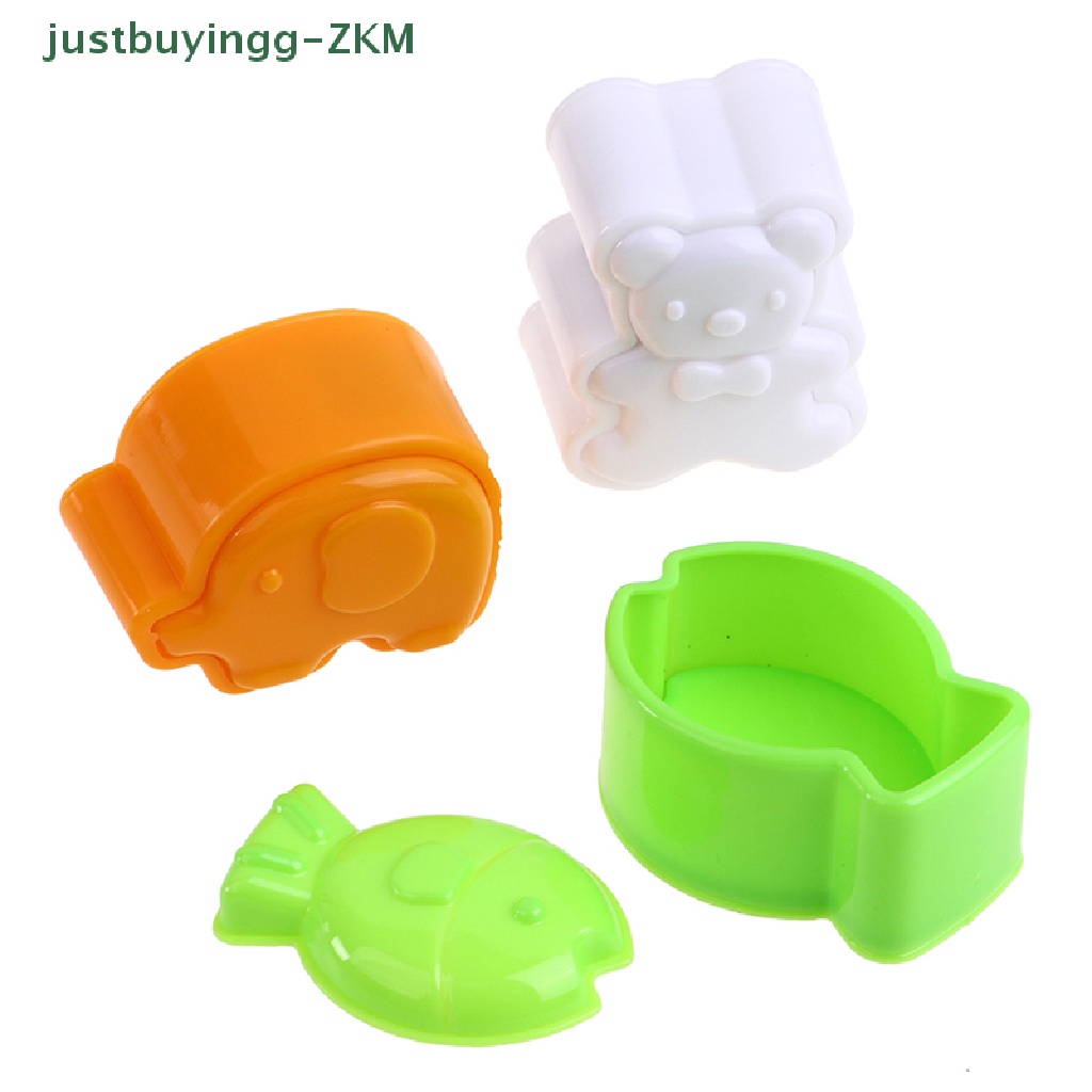 3pcs / set Alat Cetakan Pembuat Bola Nasi Sushi 3 Hewan Untuk Dekorasi