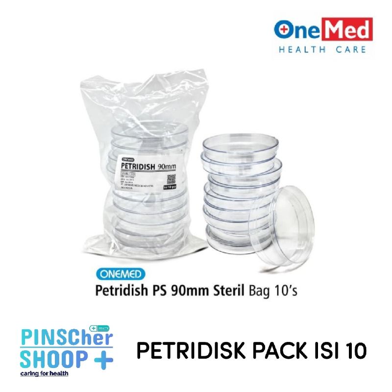 PETRIDISH 90 MM PLASTIK STERILE ISI 10 / PACK