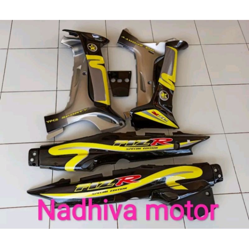 cover body depan belakang fizr hitam silver caltex