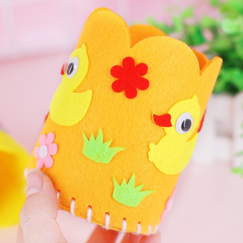 Mainan DIY PENCIL HOLDER / Tempat Pensil Flanel / Diy Pensil