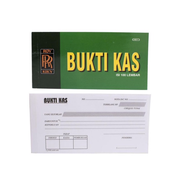 bukti kas 1ply 100 lembar kiky