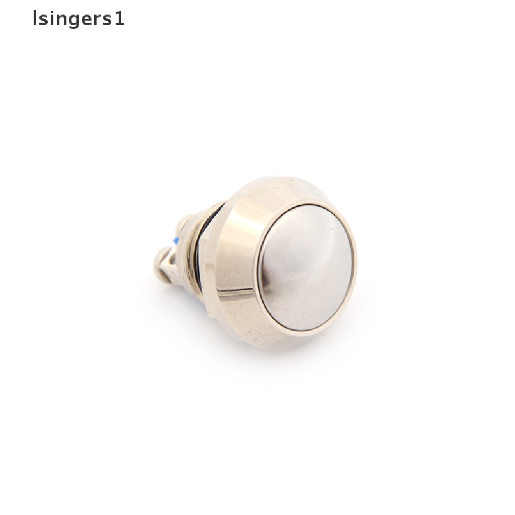 (lsingers1) Saklar Tombol Tekan Momentary 12mm Anti Air Bahan Metal