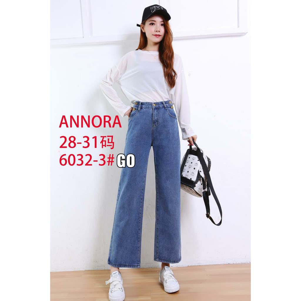 gof CELANA KULOT JEANS WANITA ANNORA JEANS KULOT CEWEK