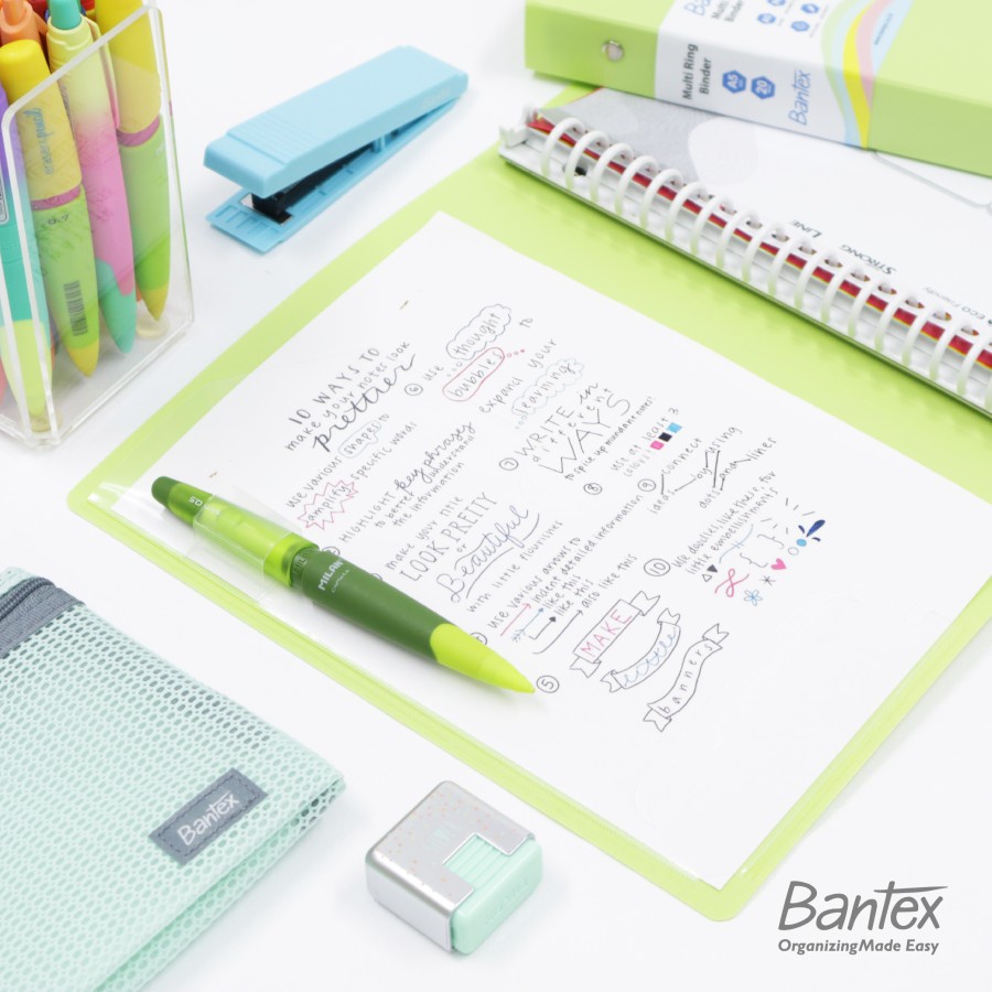 Bantex Multiring Binder Trendy Warna Polos B5 26 Ring 3126