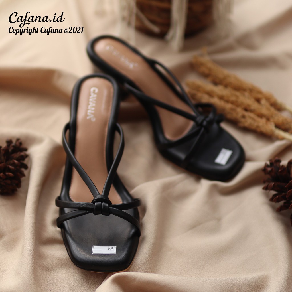 Cafana Sandal Heels Wanita Hak Tahu Nazua SDH226